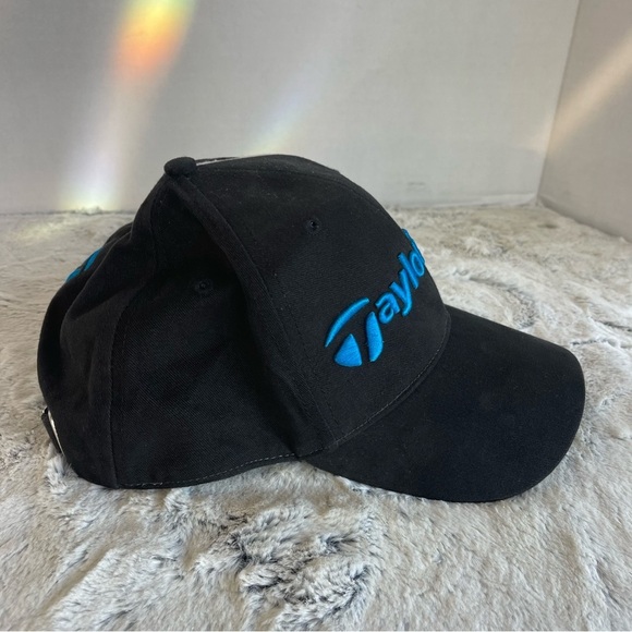 Carolina Panthers Hat Cap Strap Back Black Blue Taylormade NFL Football Mens - Picture 3 of 13